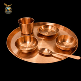 Brass Flair Kansa Thali Set (6 Pieces)