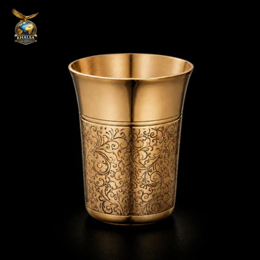 Engraved Brass Tumbler