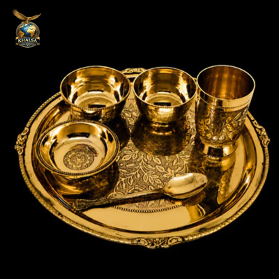 Premium Brass Dinner Set