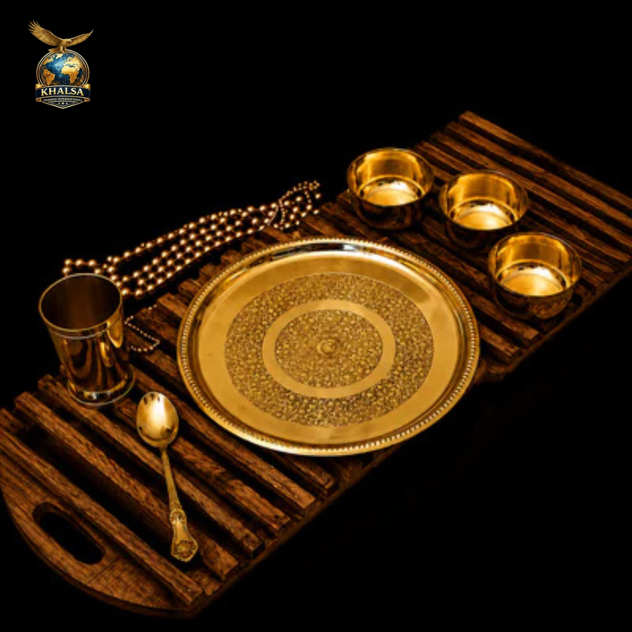 Royal Brass Dining Set