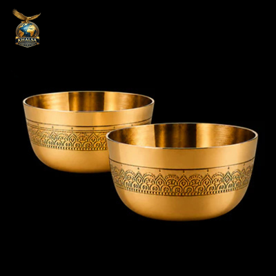 Premium Brass Serving Bowl Set