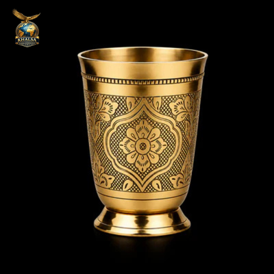 Royal Engraved Brass Tumbler